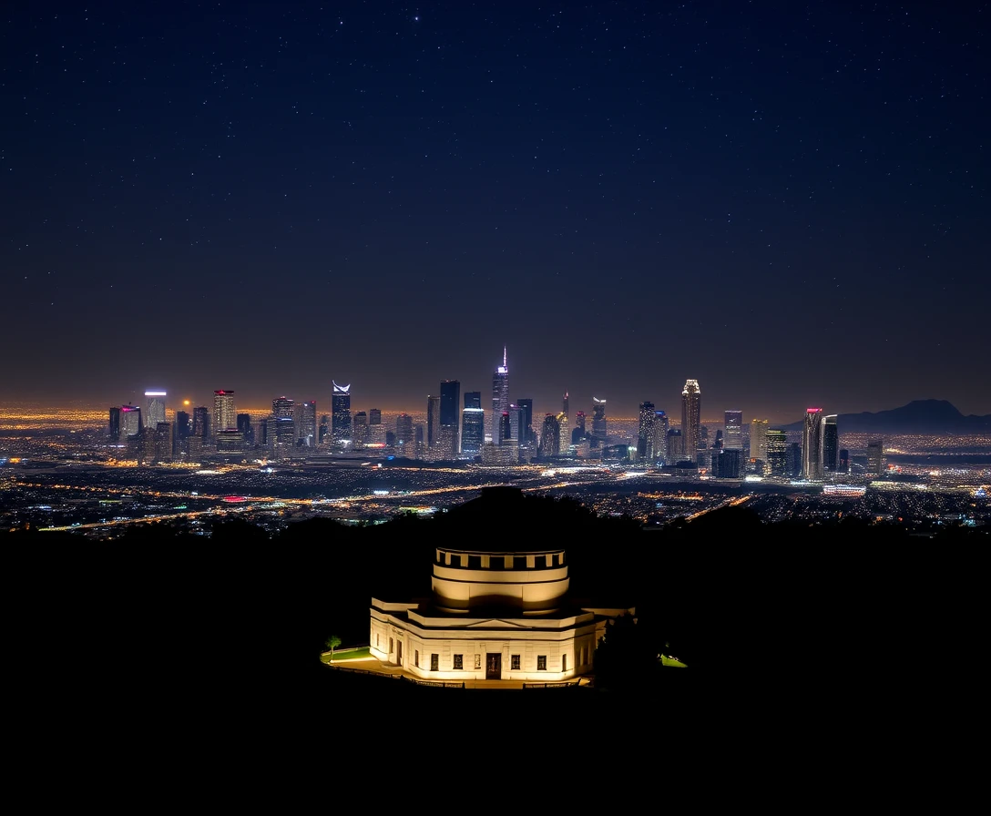 Griffith Observatory Night Sky